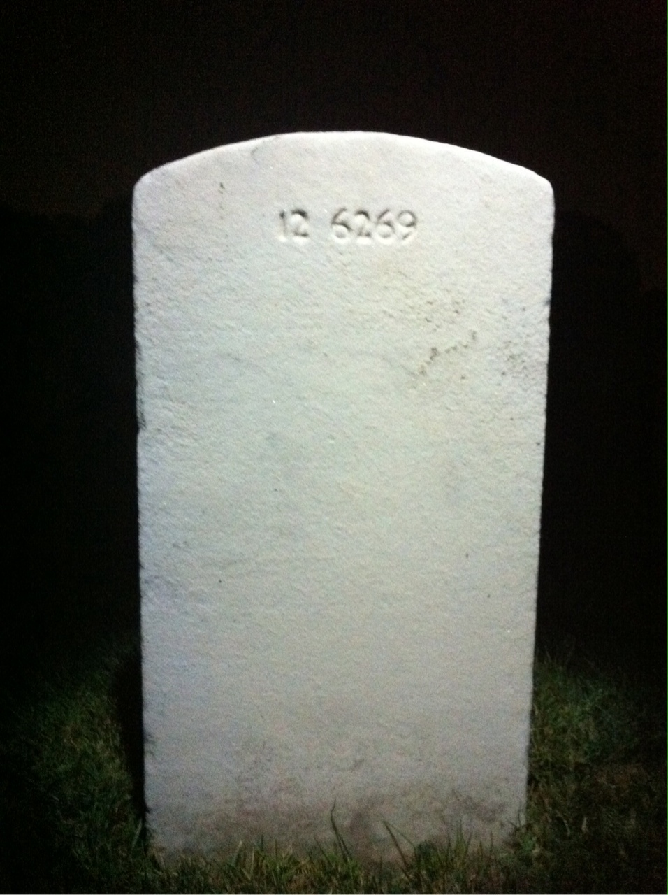 Back of headstone — Gordon Cox