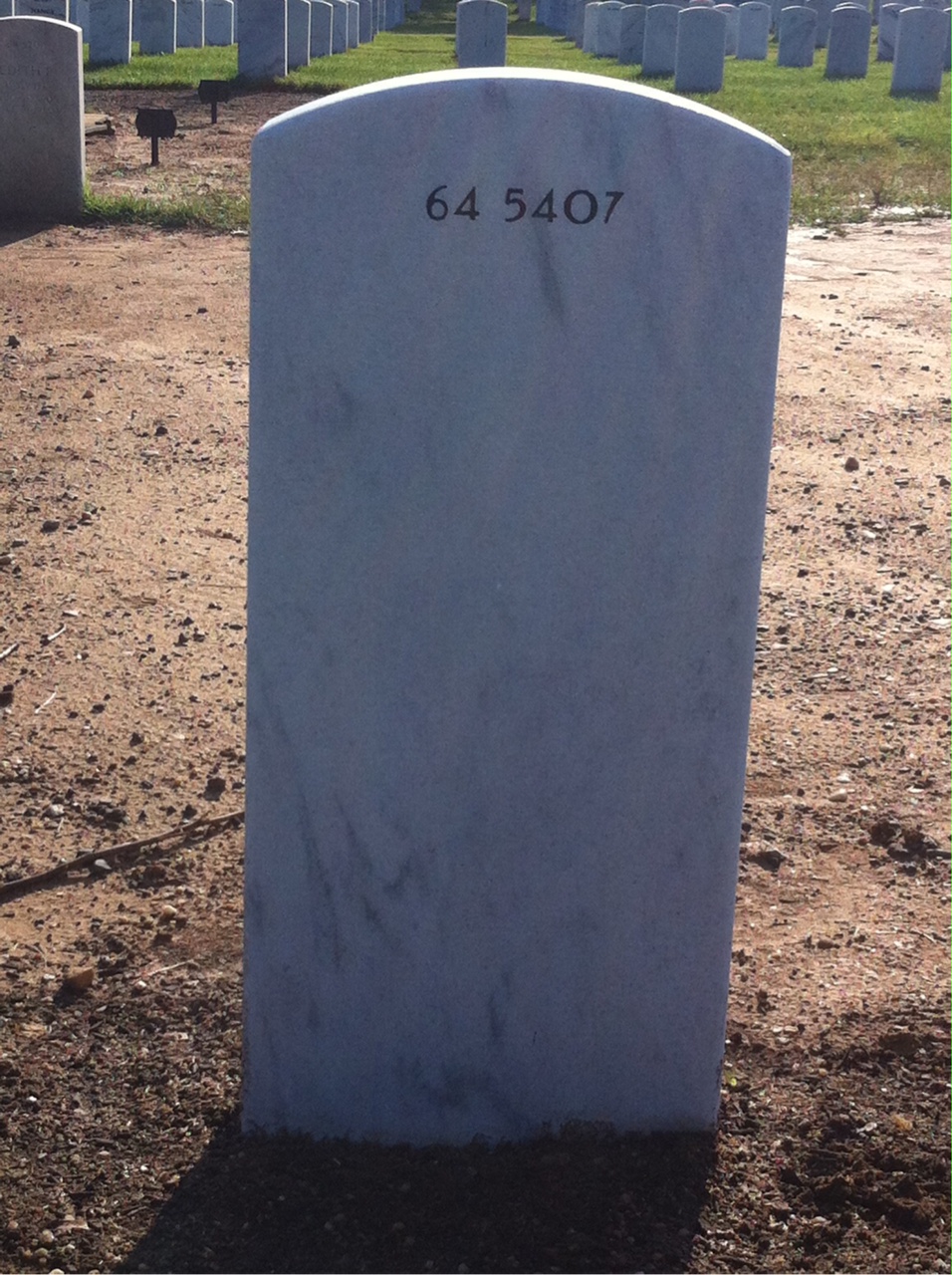 Back of headstone — Thurman Doyle Grattic
