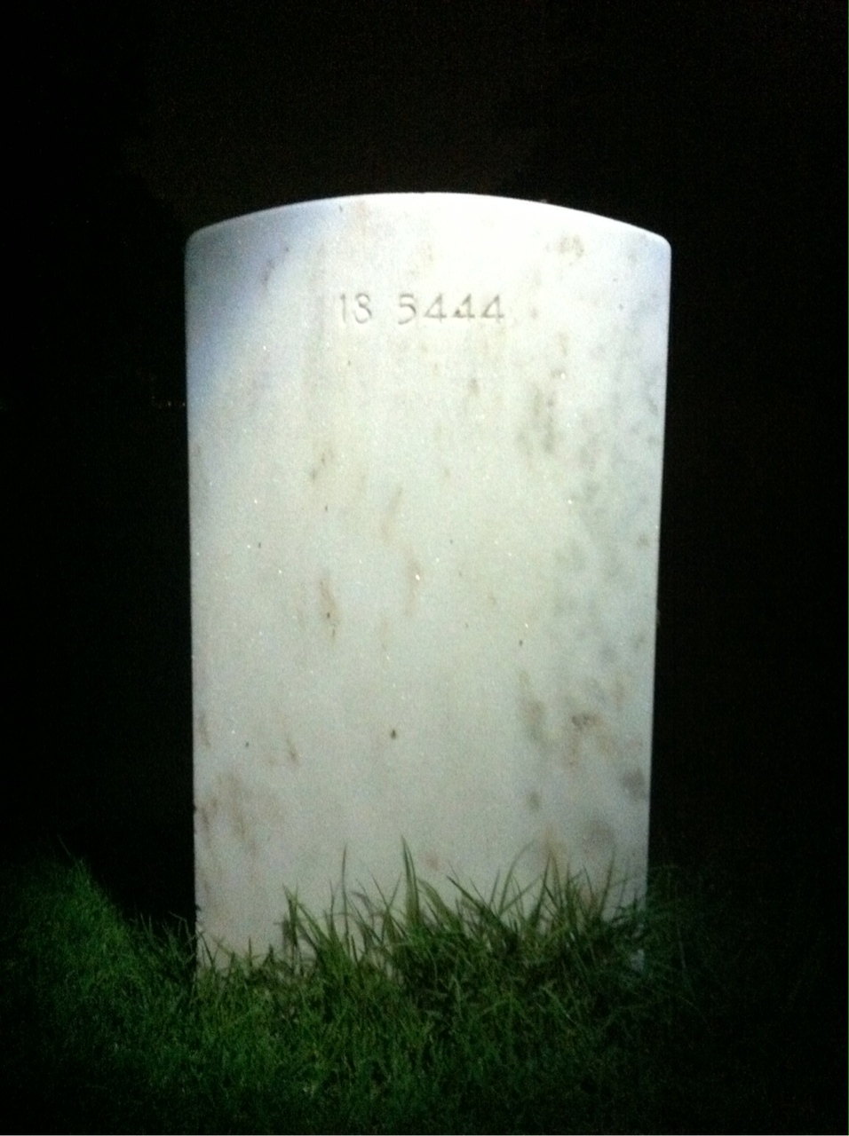 Back of headstone — Lloyd Anderson