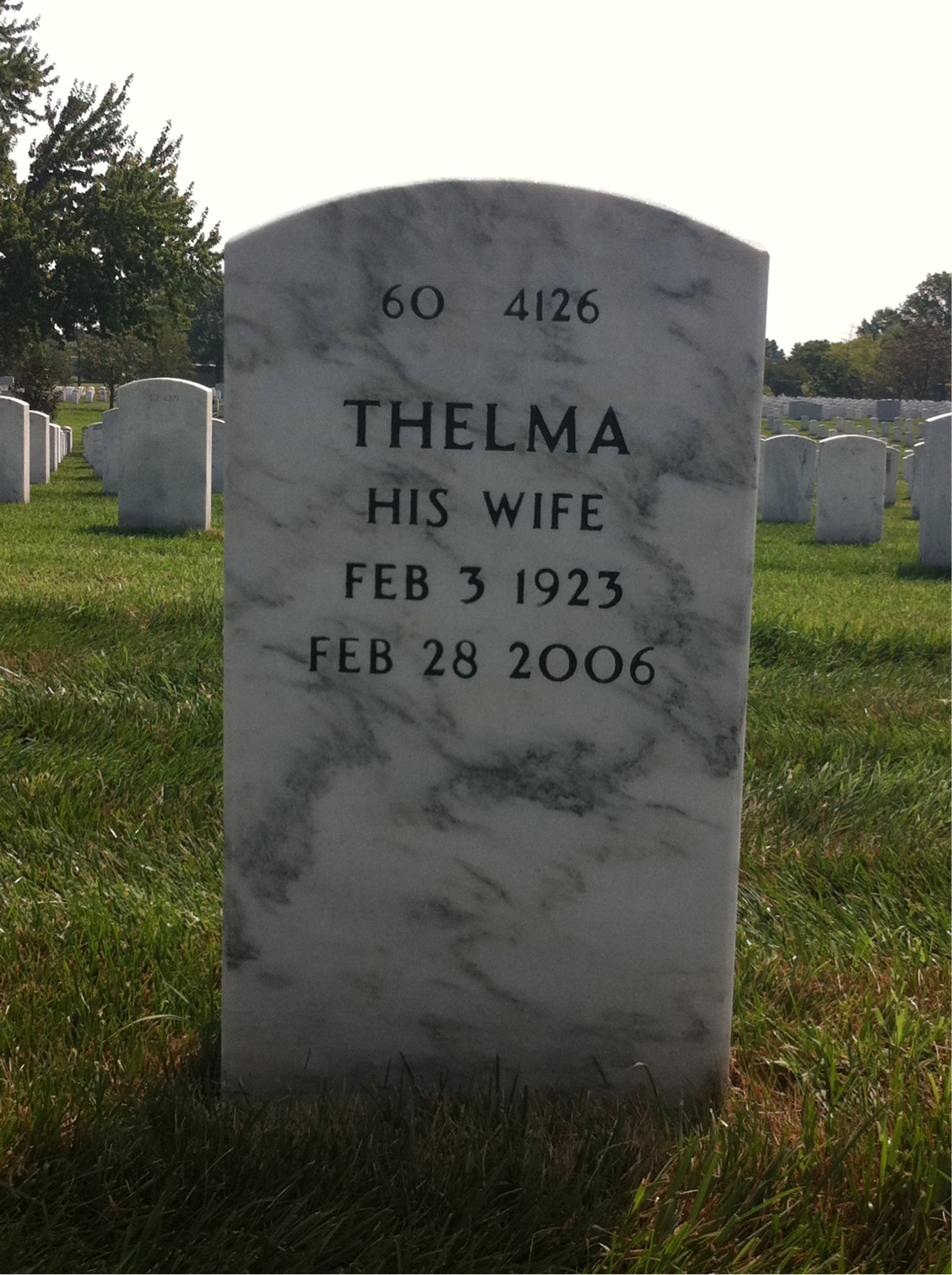 Back of headstone — Bledsoe Bryant