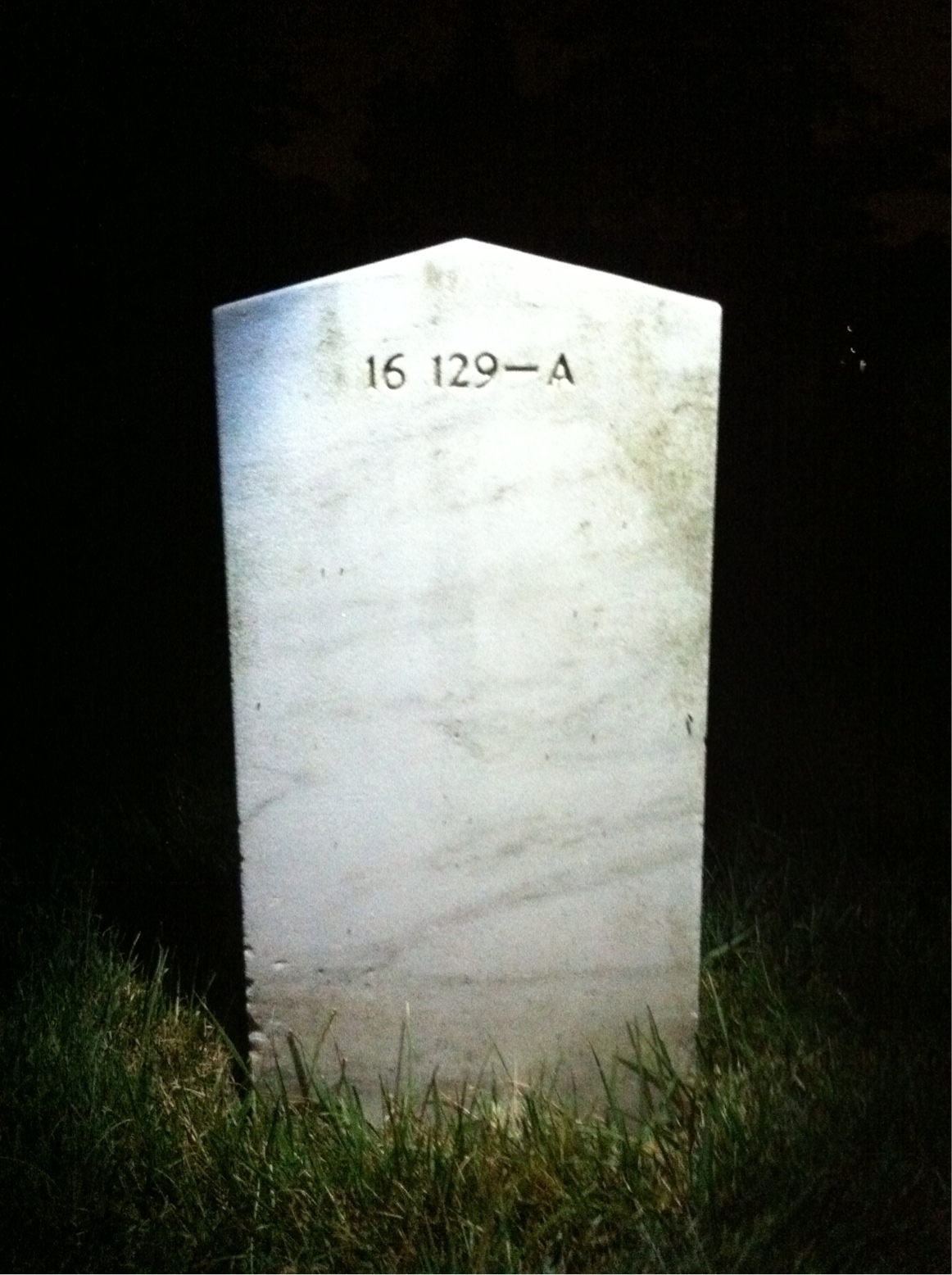 Back of headstone — Henry Aylor