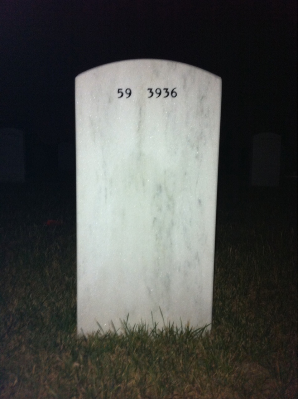 Back of headstone — Richard Hess