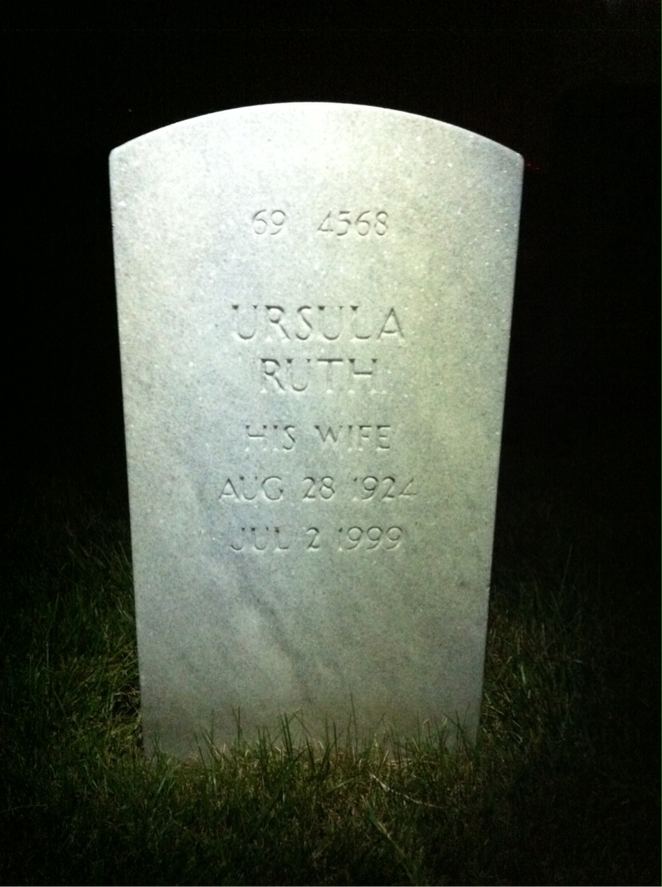 Back of headstone — Ralph Mocciaro