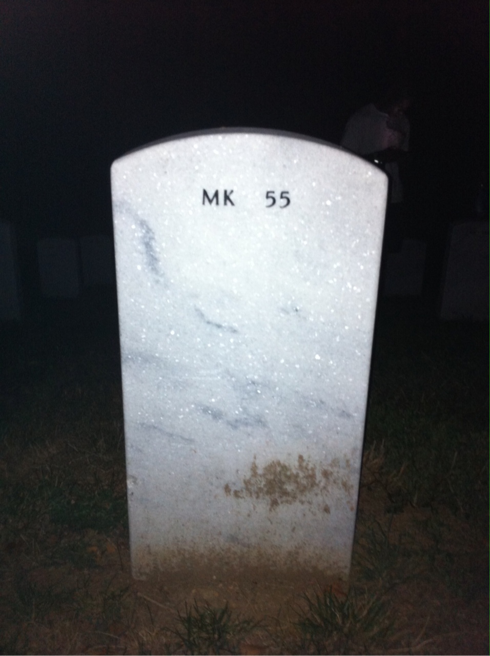 Back of headstone — Rodney Berg