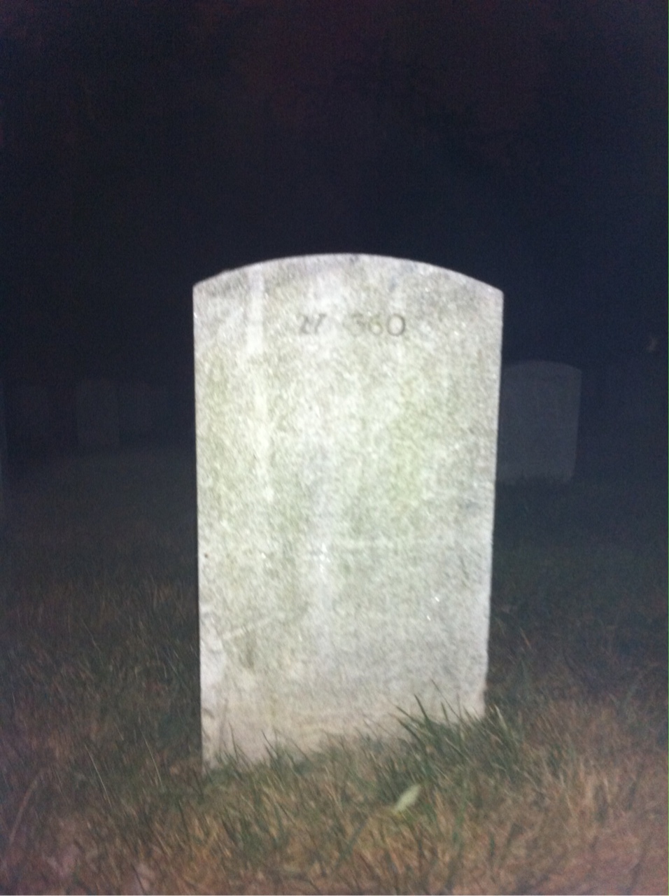Back of headstone — James Morrell