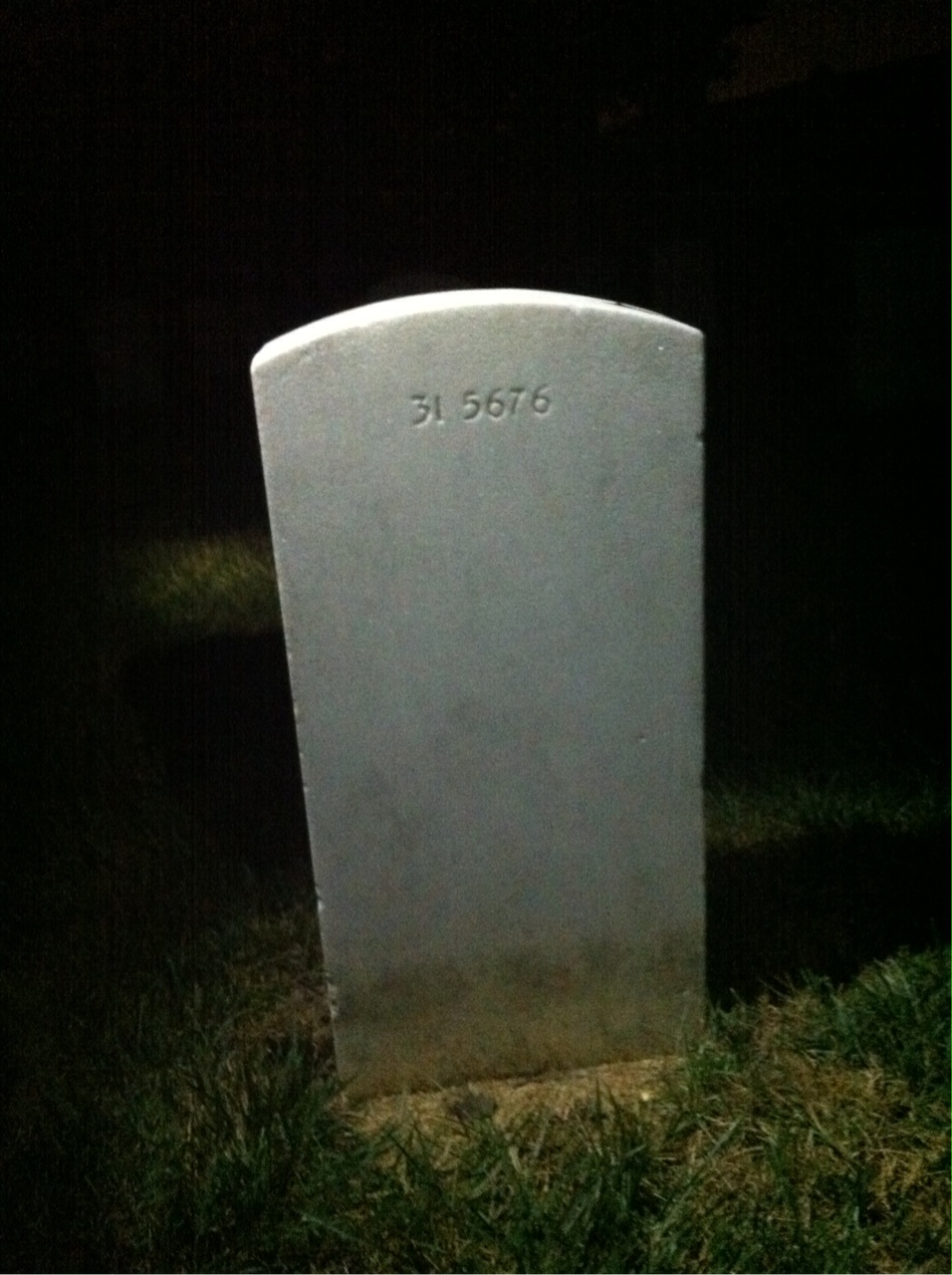 Back of headstone — Frank Montanaro