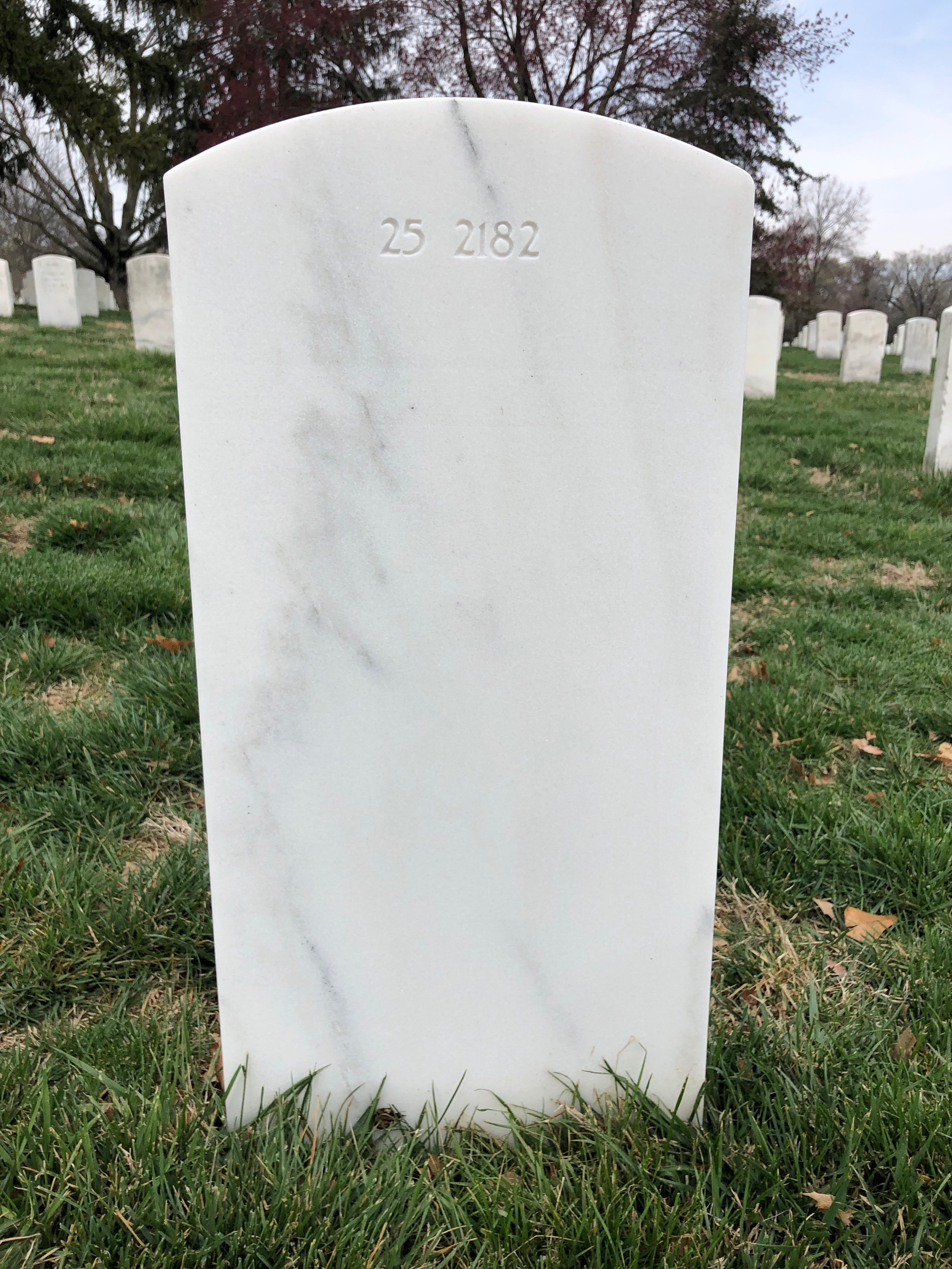 Back of headstone — William T Wilkins