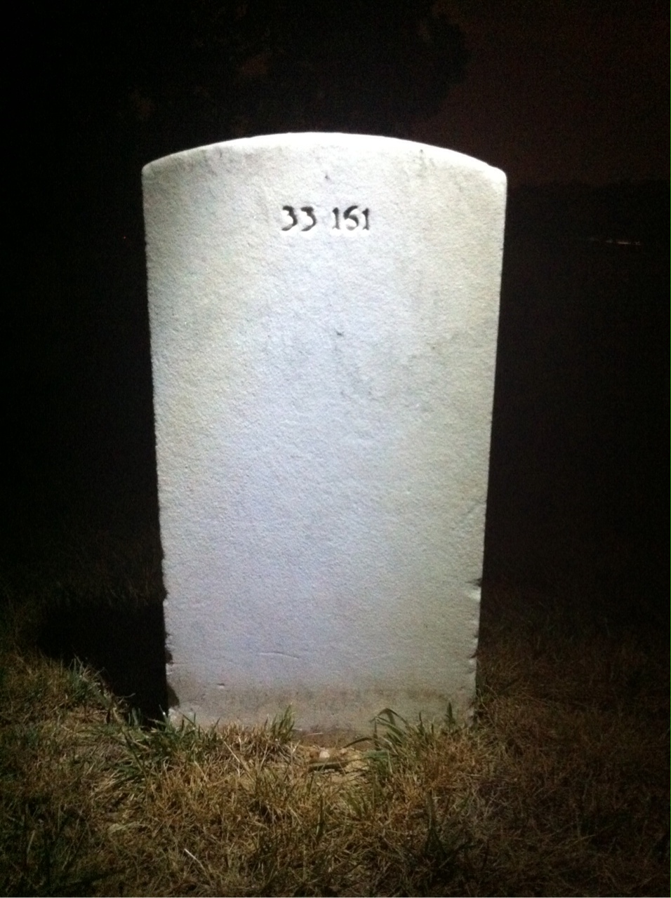 Back of headstone — Edna Murphy