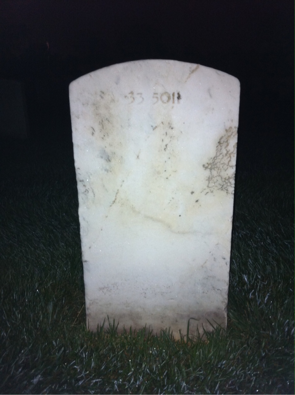 Back of headstone — Guido James Corsini