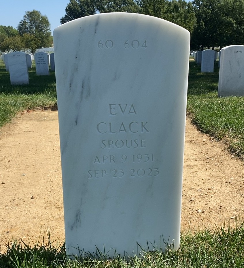 Back of headstone — Otto Smith