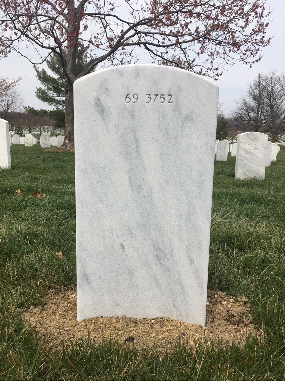 Back of headstone — William Taylor