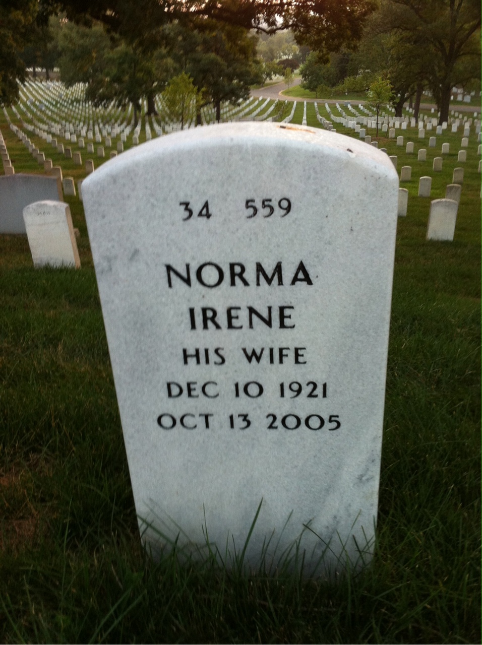 Back of headstone — Peter Regis