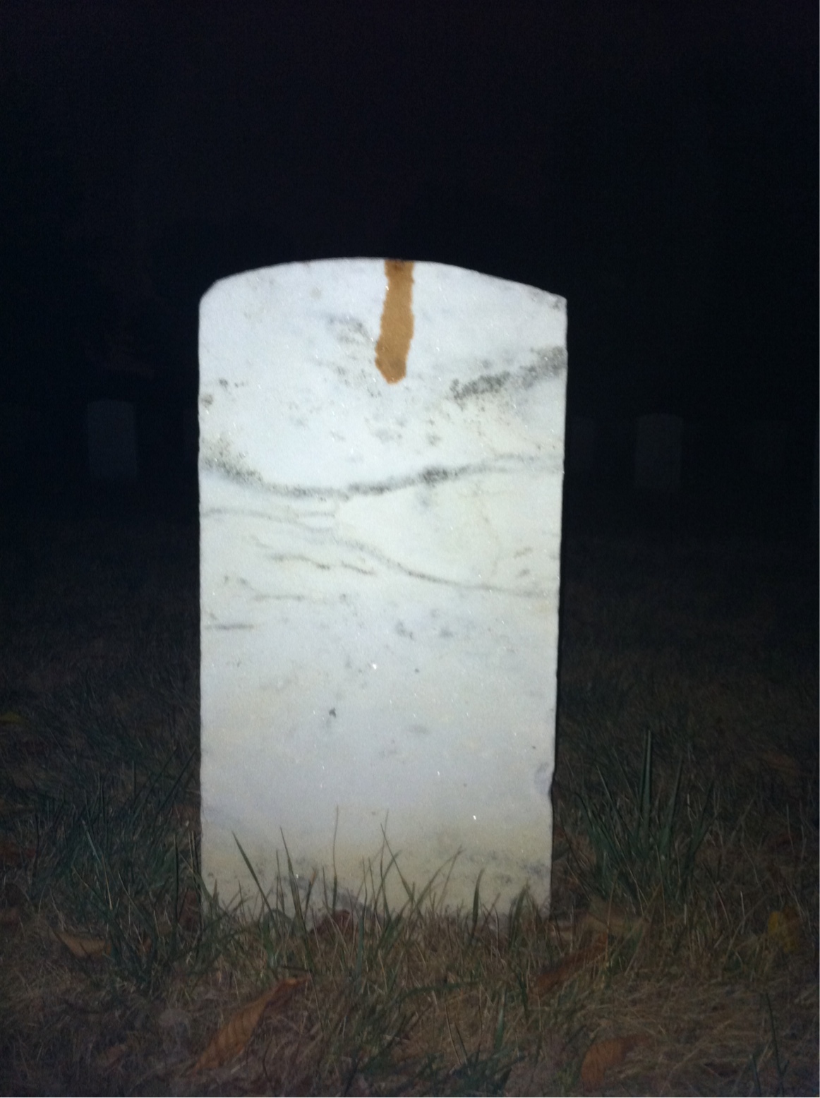Back of headstone — John Blair