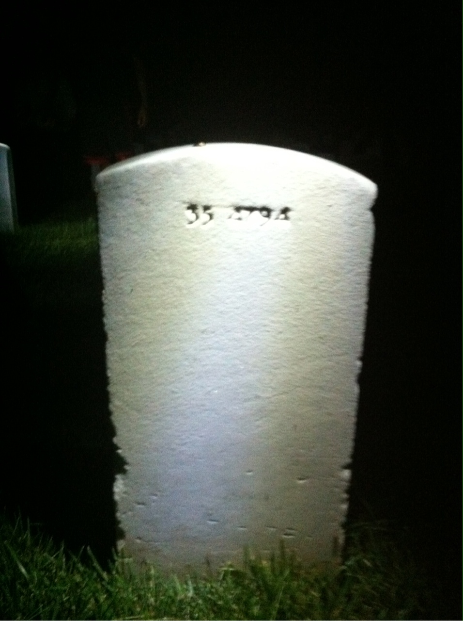 Back of headstone — Irving Ambrose