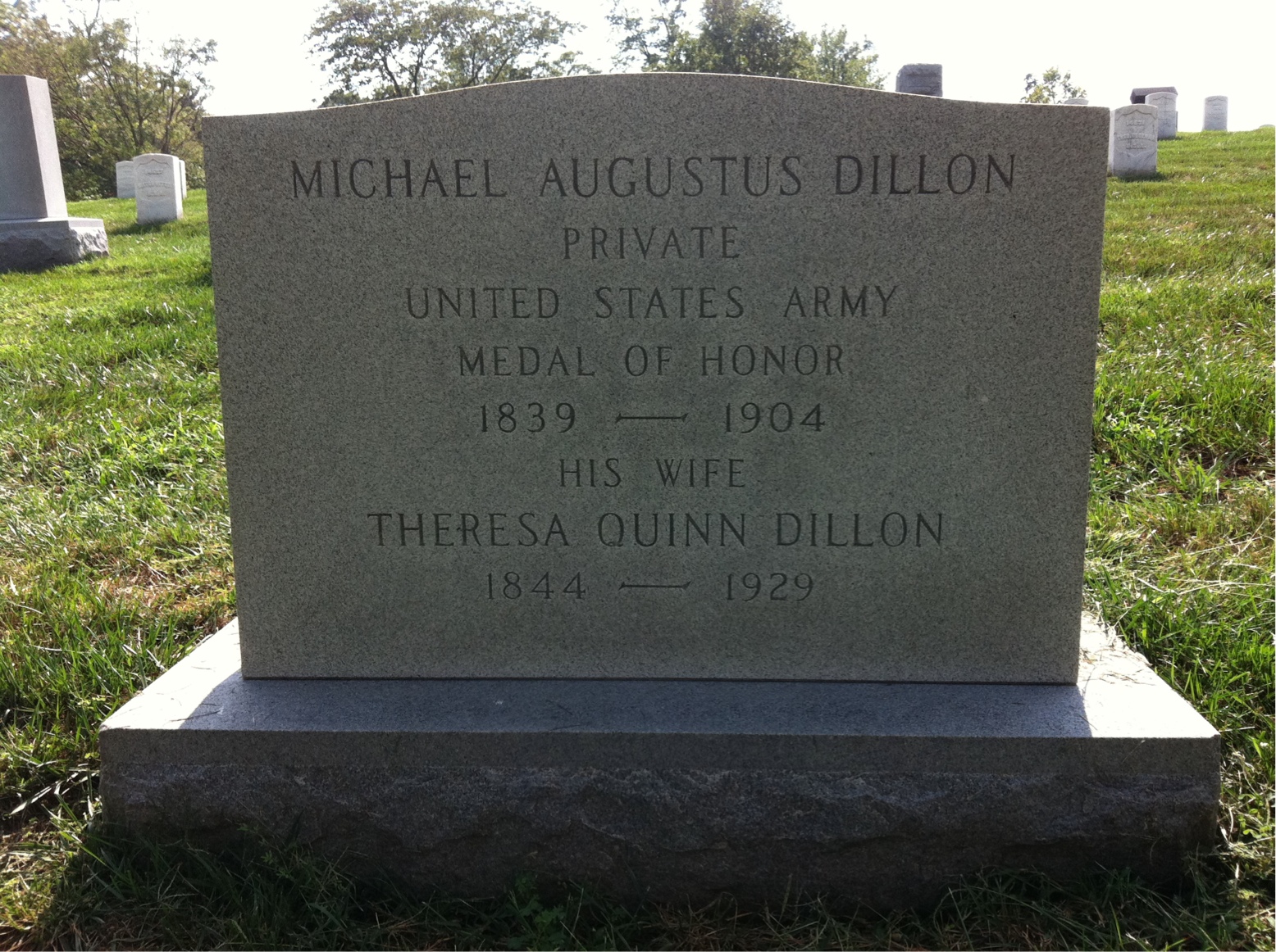 Headstone of Michael A. Dillon