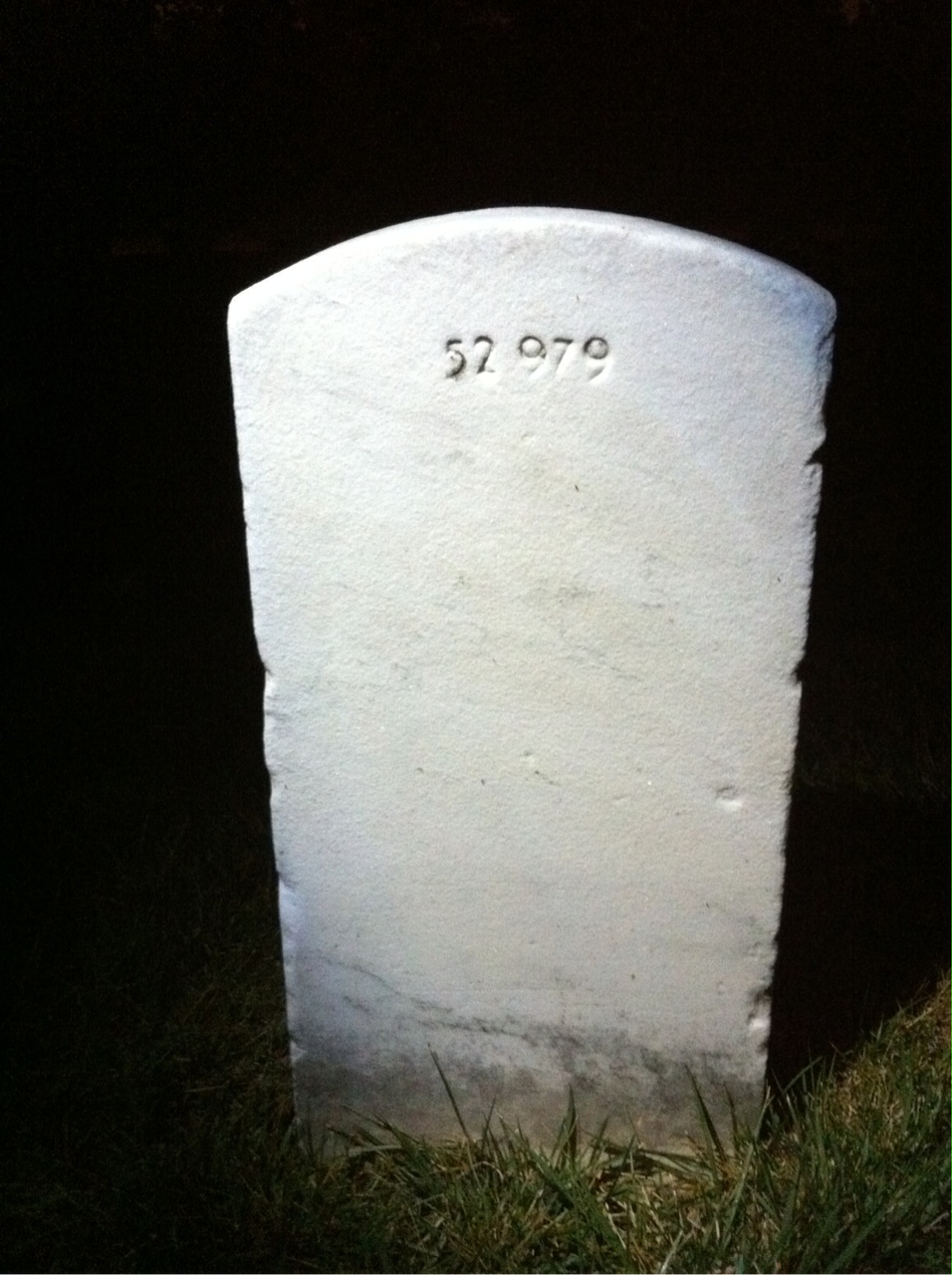 Back of headstone — Robert Allen