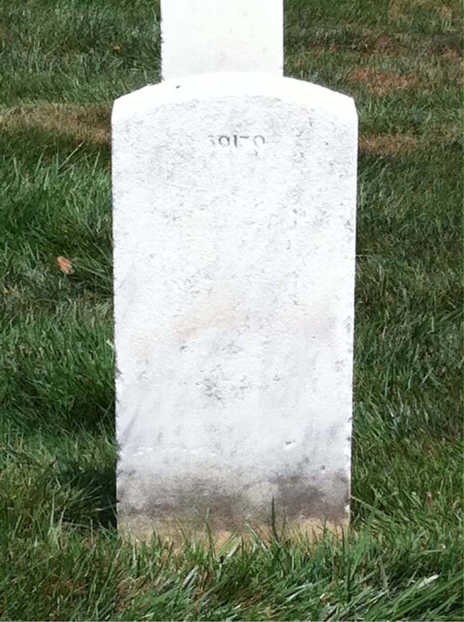 Back of headstone — Charles Moore