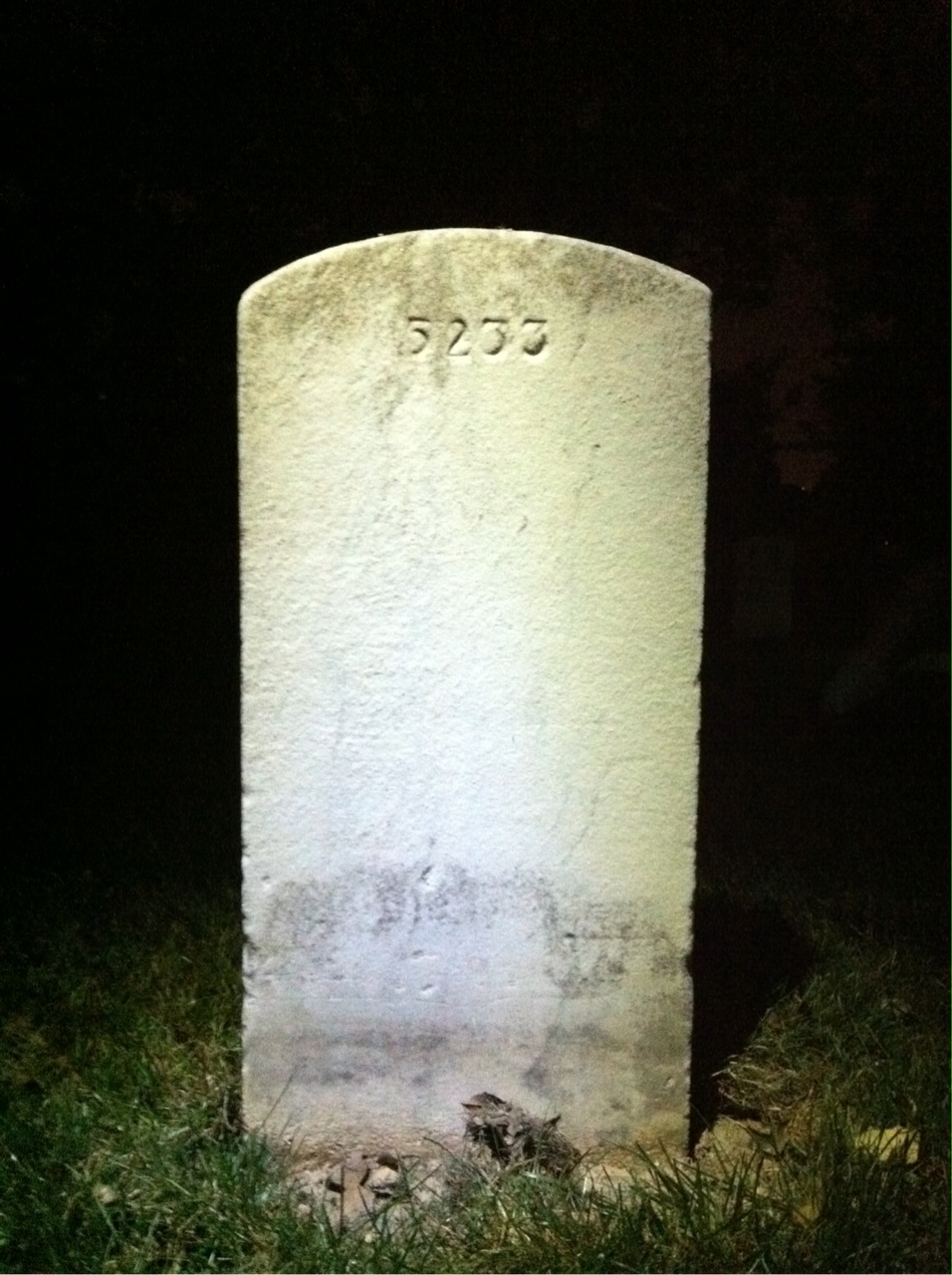 Back of headstone — Charles Zwigard