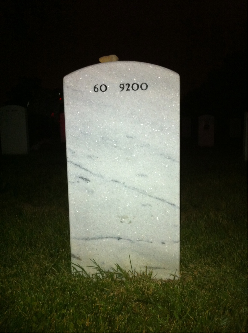 Back of headstone — Robert Thompson