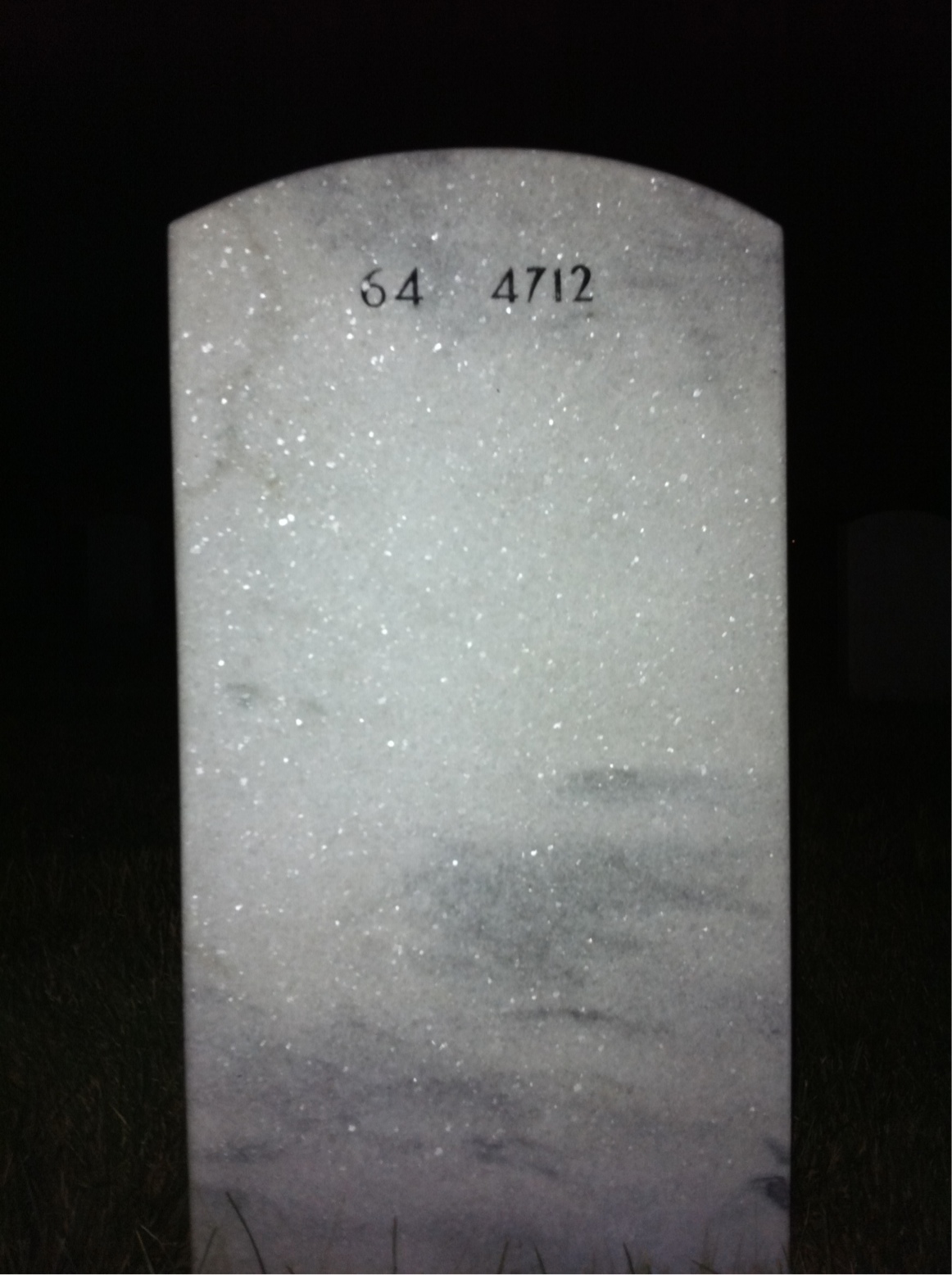 Back of headstone — James Hajek