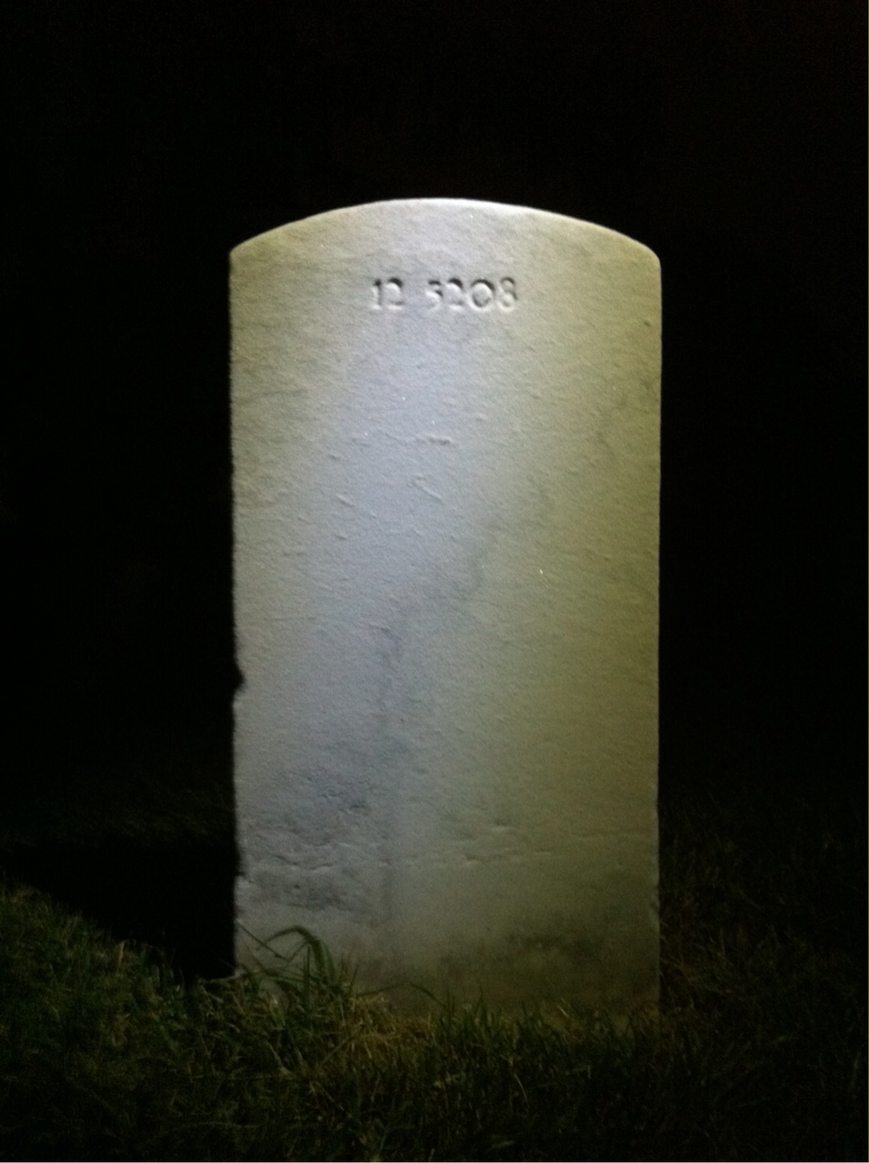 Back of headstone — Marshall Moler