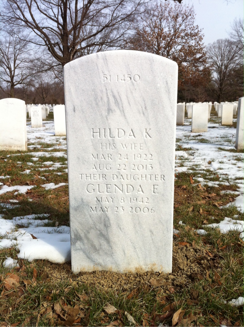 Back of headstone — Glenn Stevenson