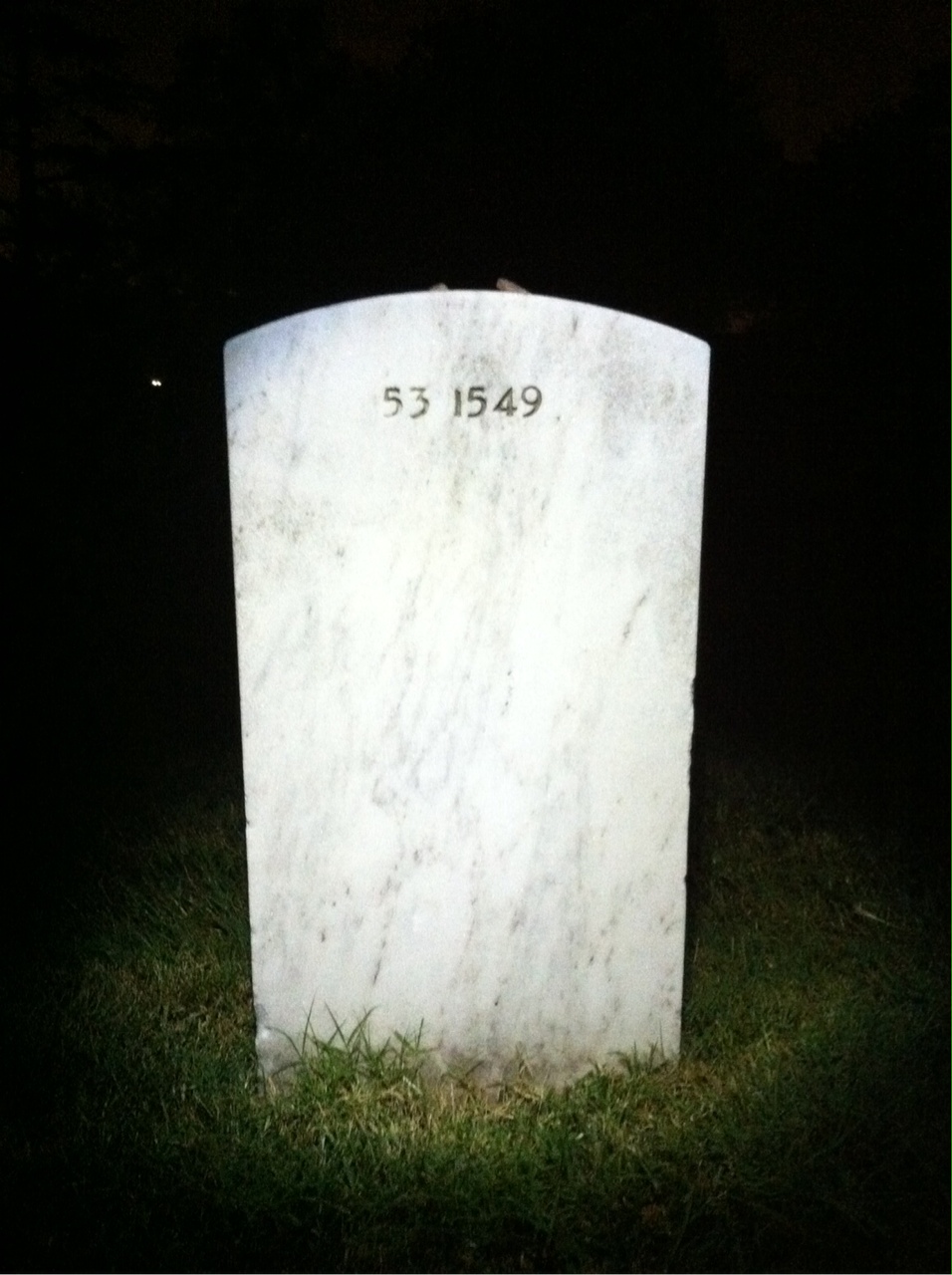 Back of headstone — Milo J Endler