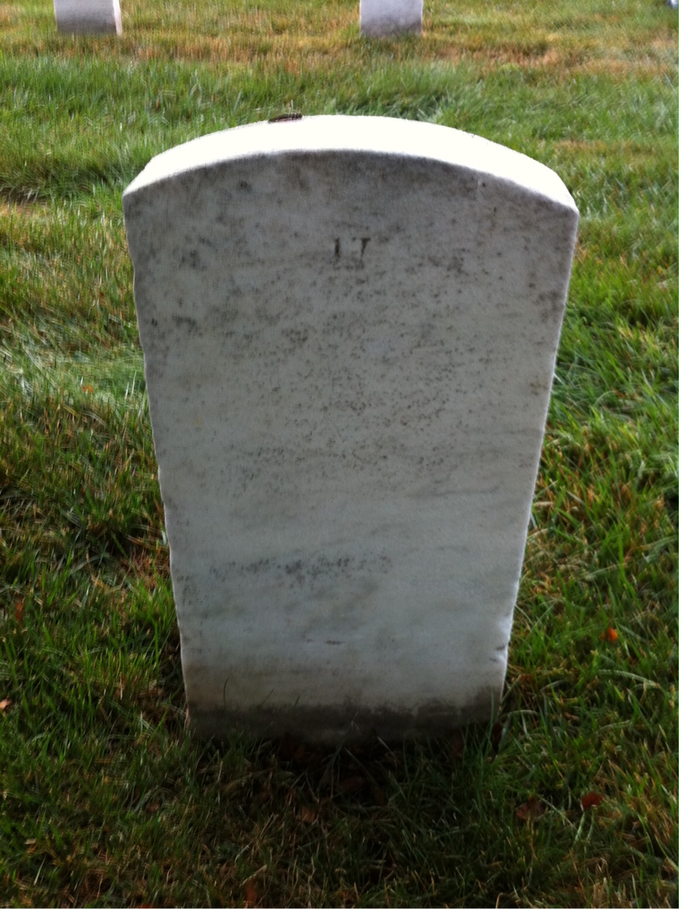 Back of headstone — John Murphy