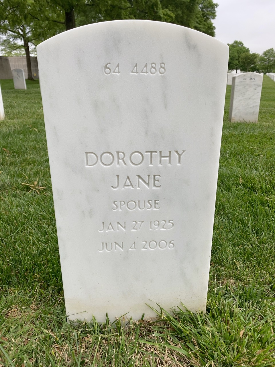 Back of headstone — Norman Mills