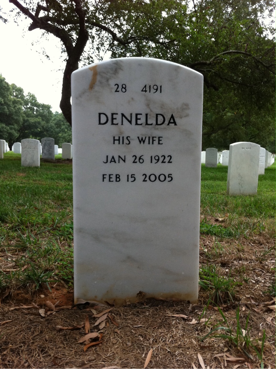 Back of headstone — Edmond Dugan