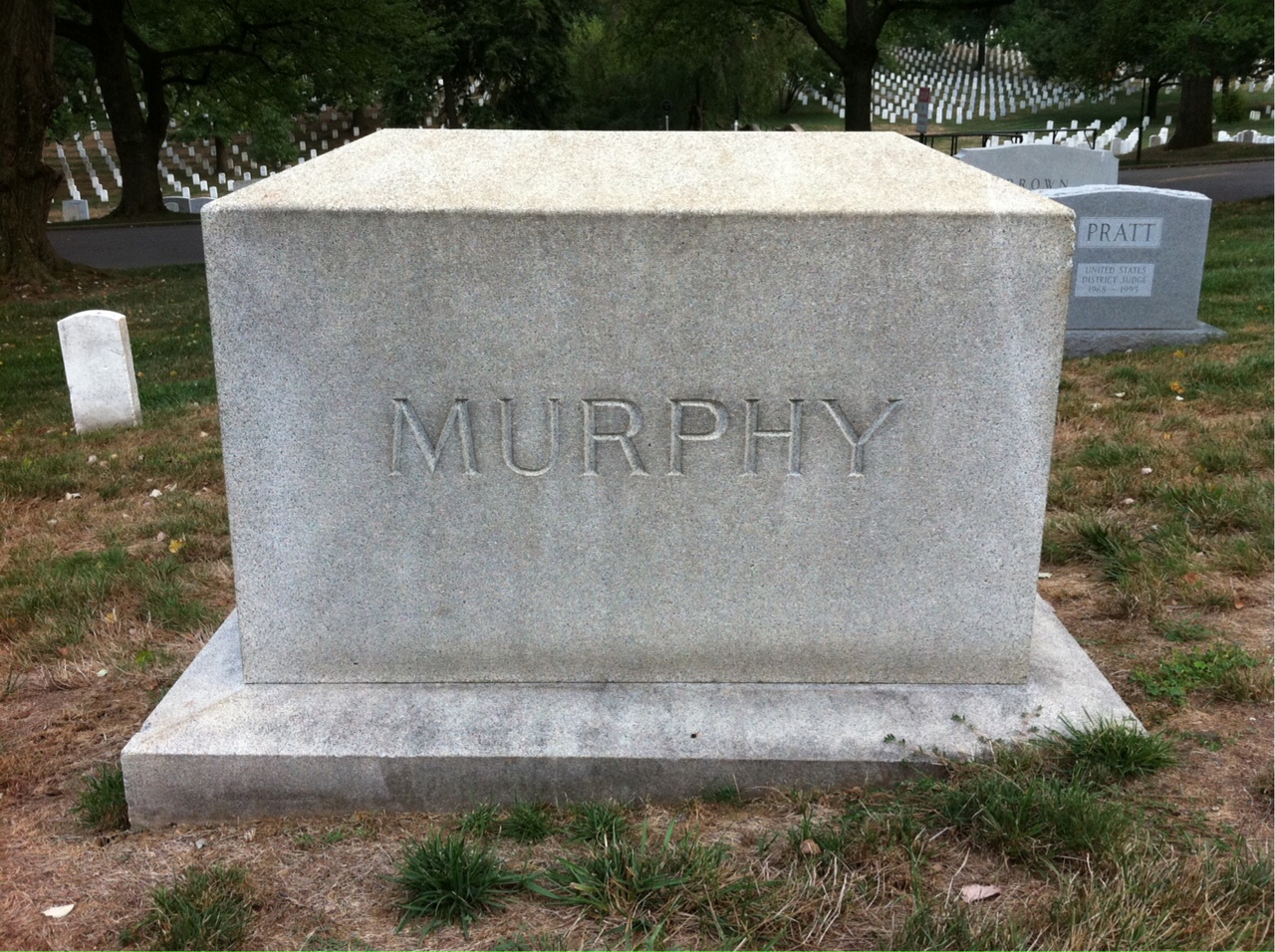 Back of headstone — Mary Murphy