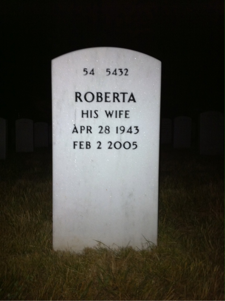 Back of headstone — Francis Mccloskey