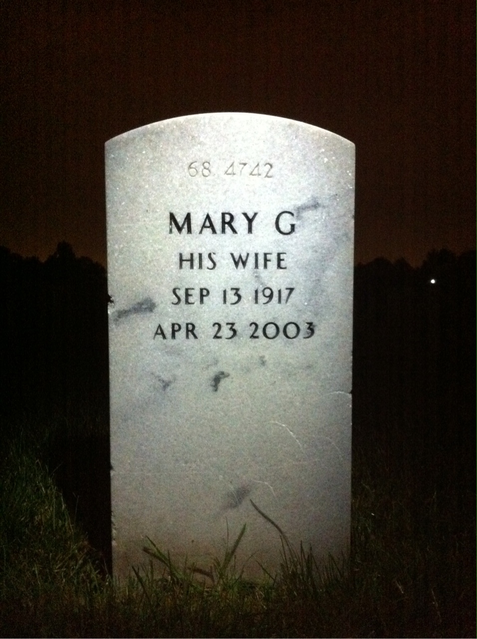Back of headstone — Edward Albano