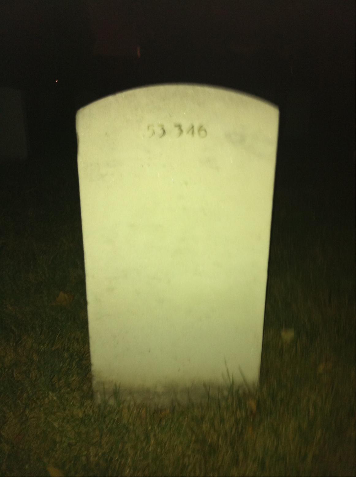 Back of headstone — Craig Bedle