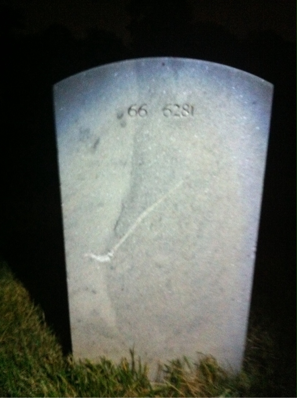 Back of headstone — Kenneth Allen