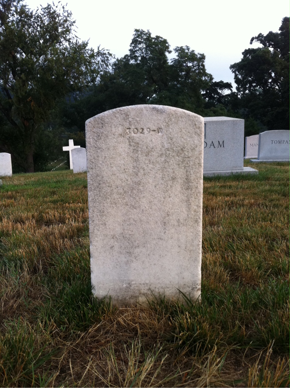 Back of headstone — Helen Mills