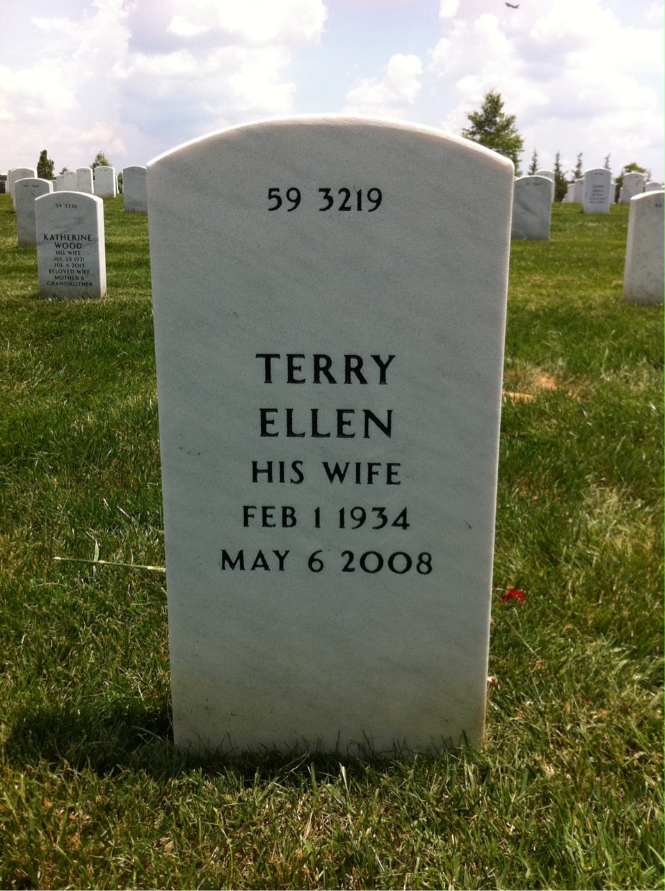Back of headstone — Eugene Bedard