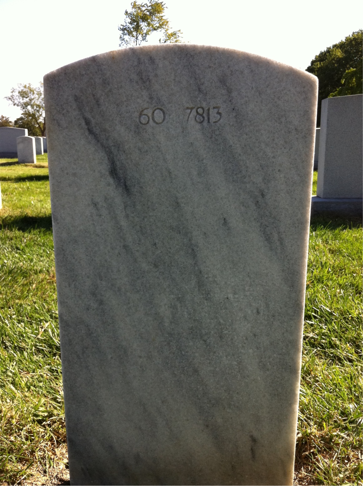 Back of headstone — Delmar Dotson