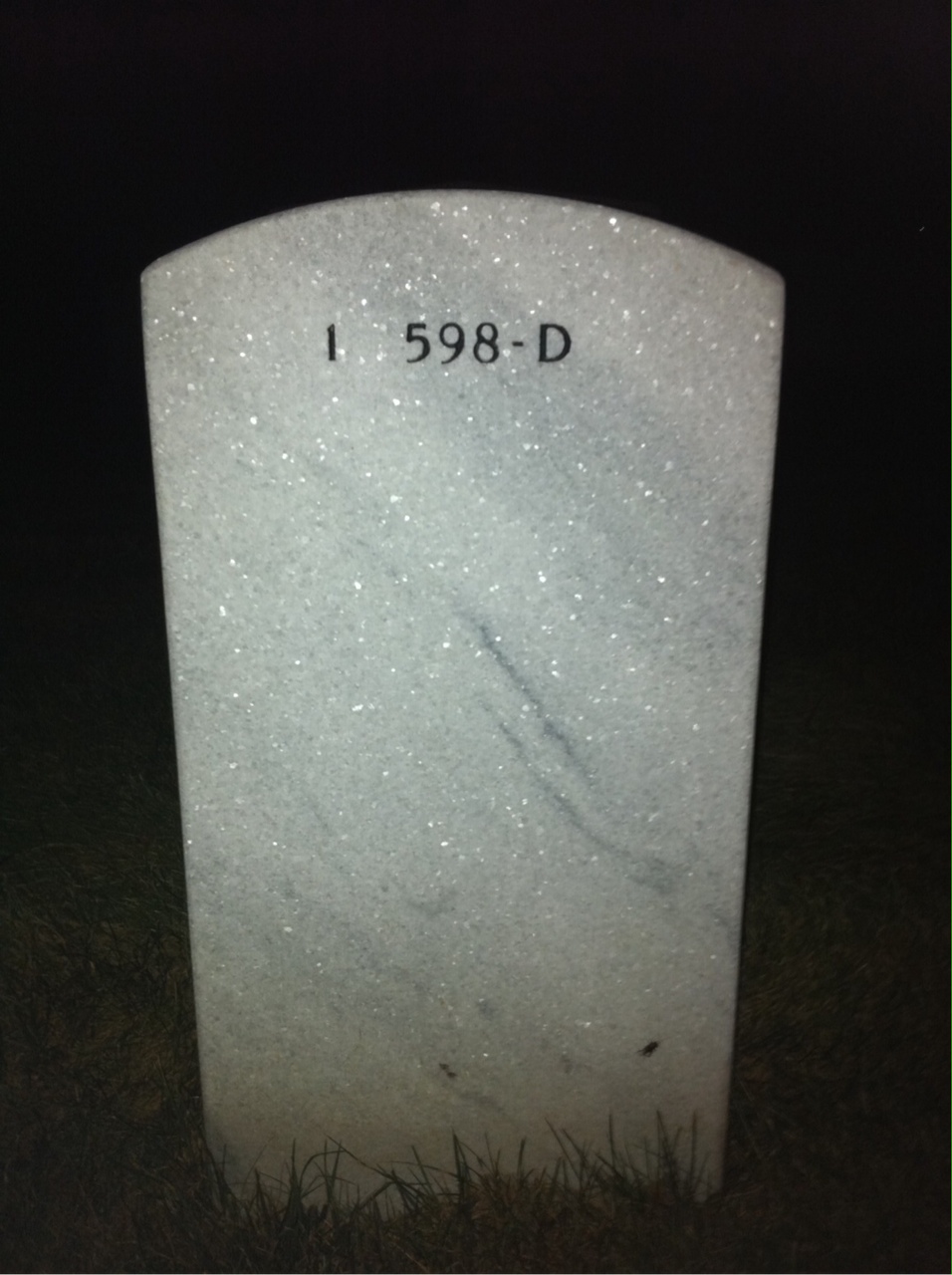 Back of headstone — John Browe