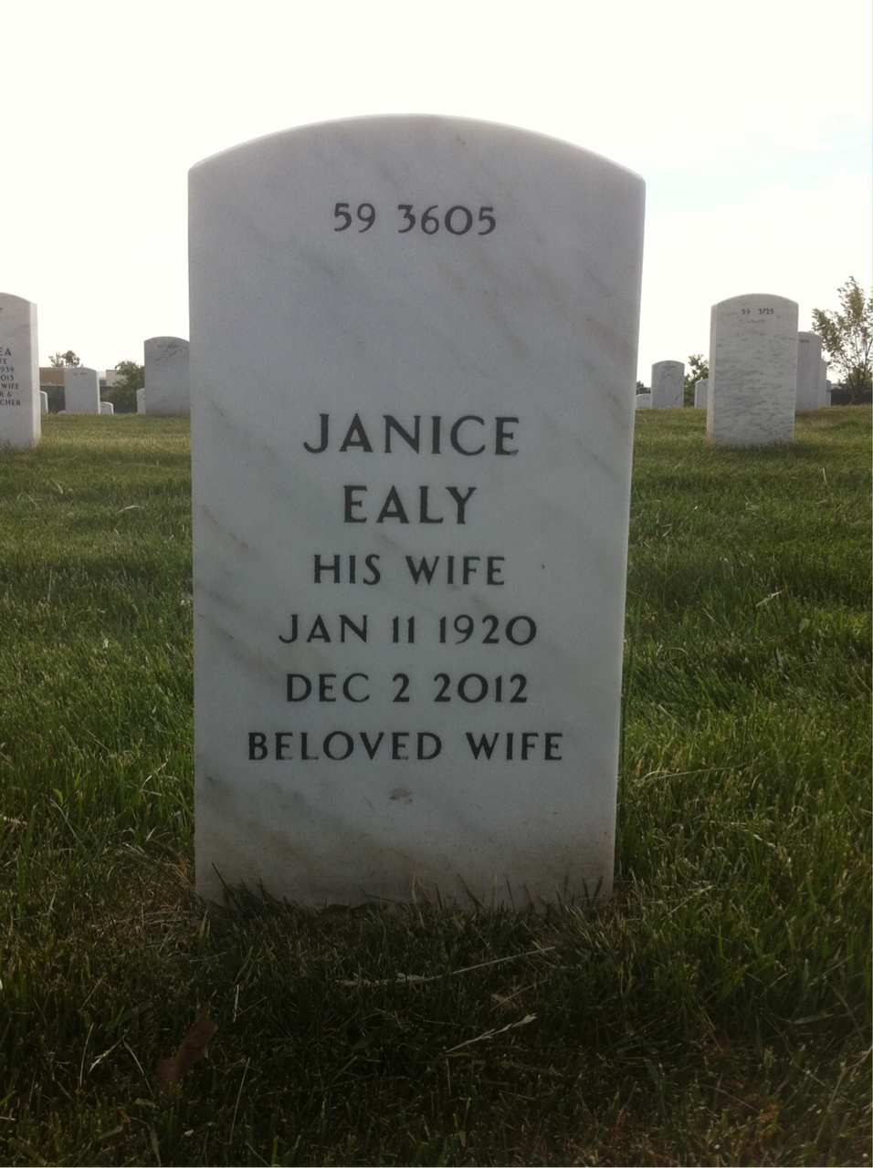 Back of headstone — Robert Halloran