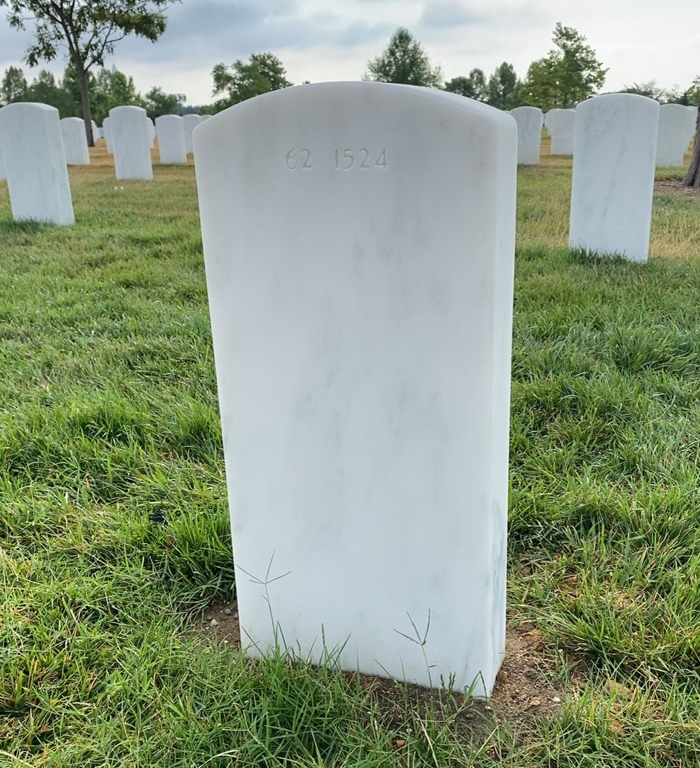 Back of headstone — William Seely