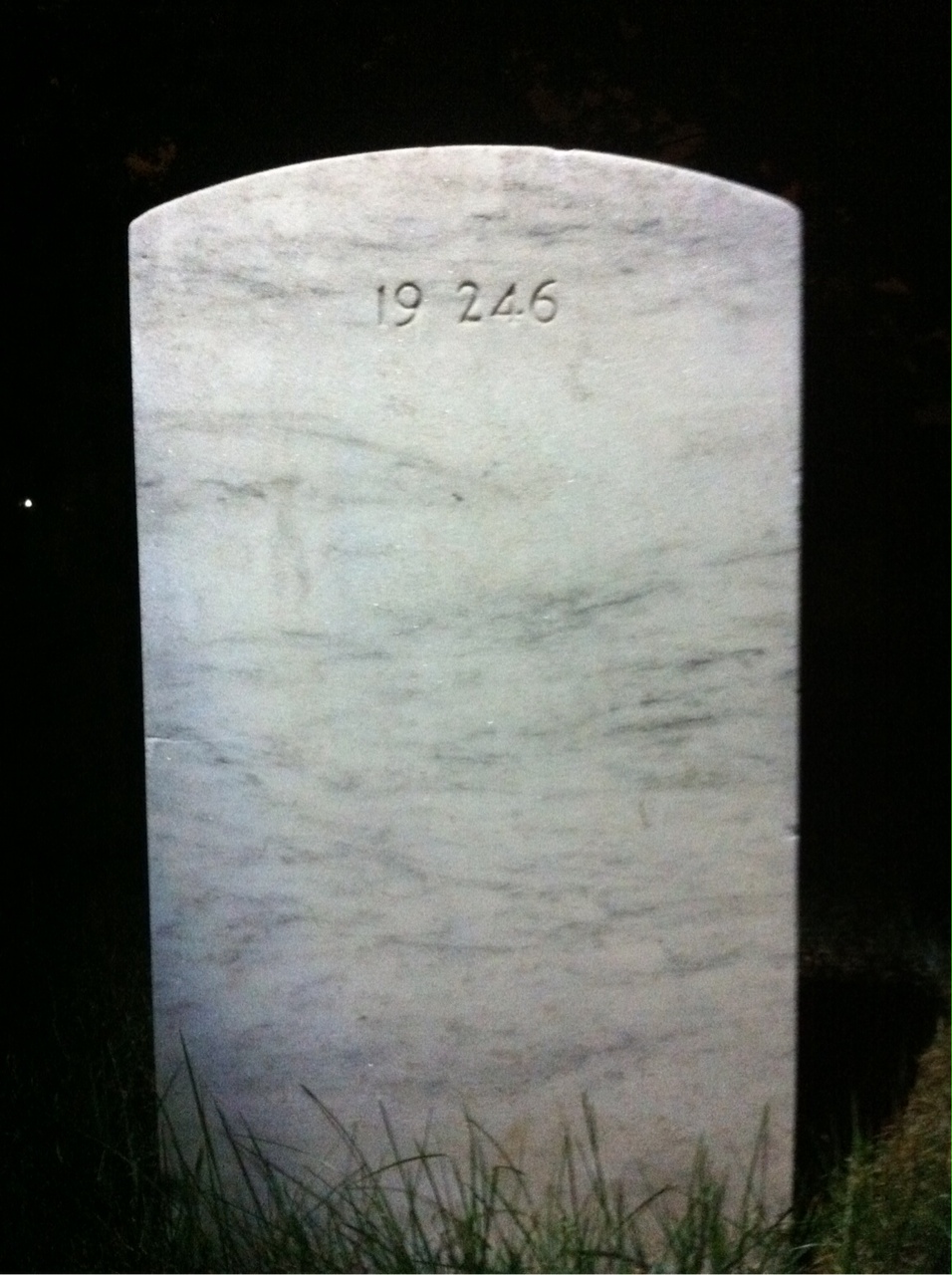 Back of headstone — William Aiken