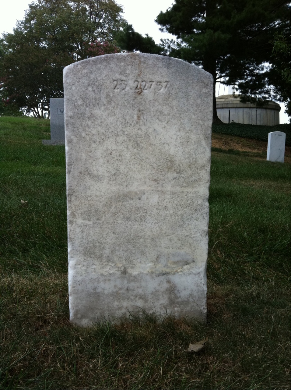 Back of headstone — Dorsey Ayres
