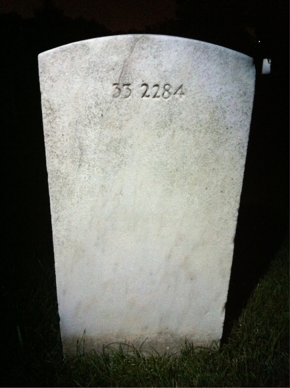 Back of headstone — Bernaldo Modello