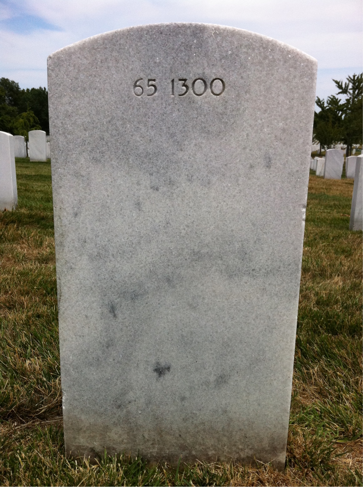 Back of headstone — Roland Murray