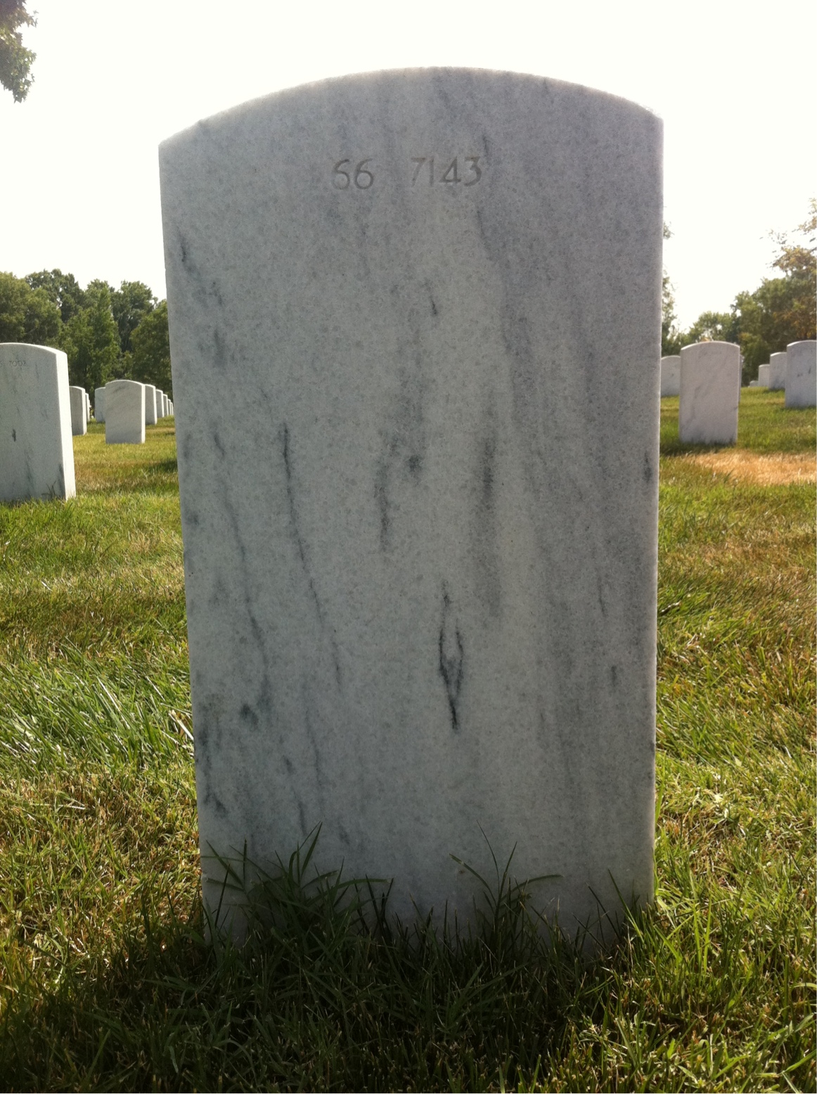 Back of headstone — Verna Pamela Niles