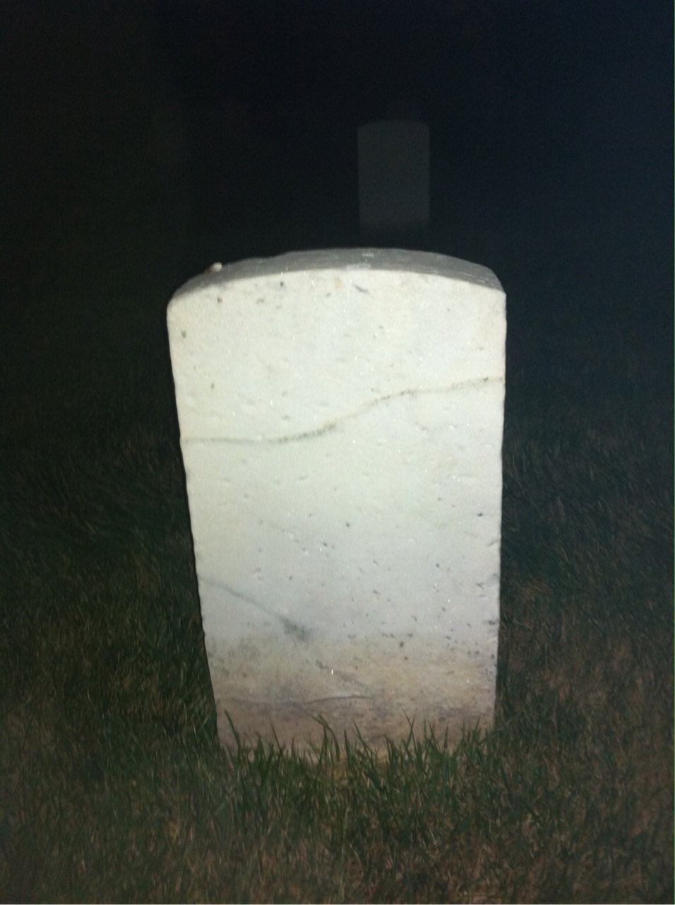 Back of headstone — Joseph Abrams