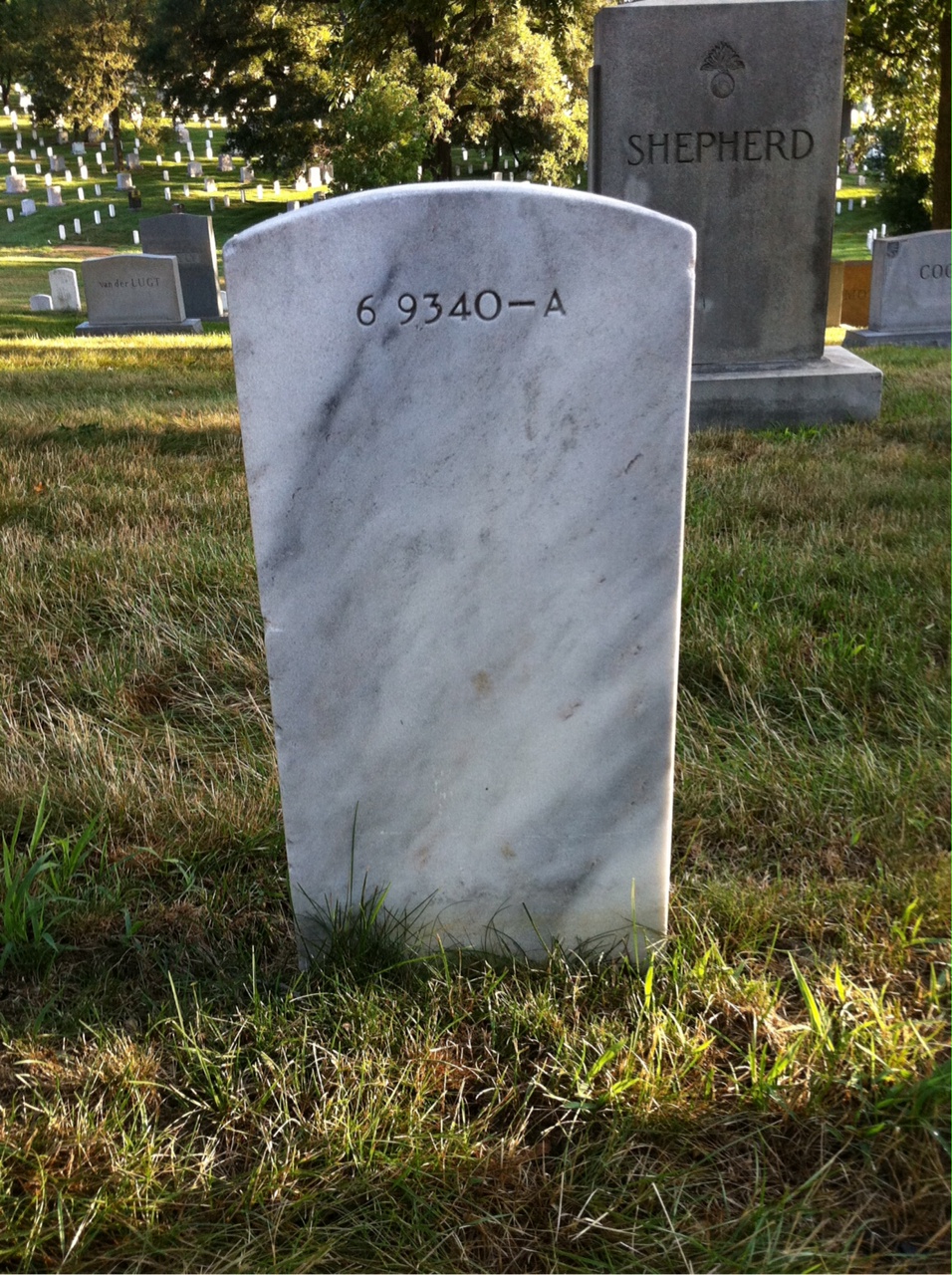 Back of headstone — Mary Motley