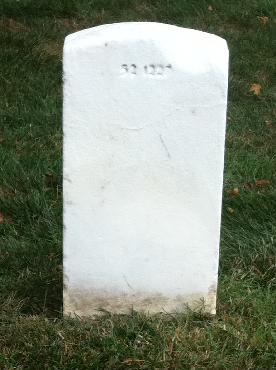 Back of headstone — Charles Moore