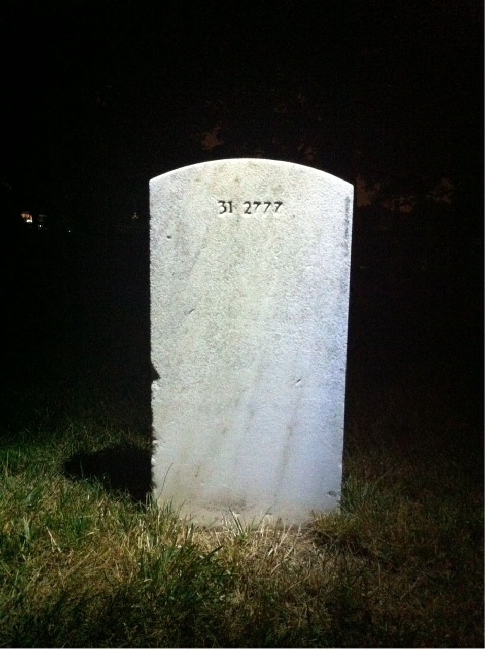 Back of headstone — Thomas Murray